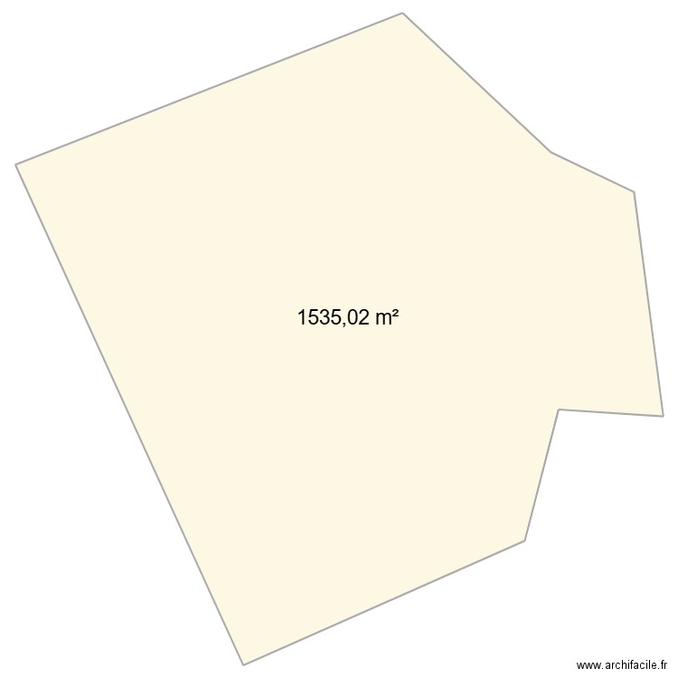 labyrinthe. Plan de 1 pièce et 1535 m2