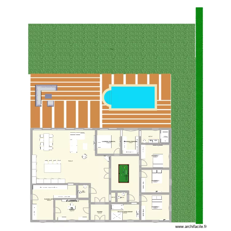 FERME PLAIN PIED. Plan de 16 et 217 m² FERME PLAIN PIED. Plan de 16 et 217 m²