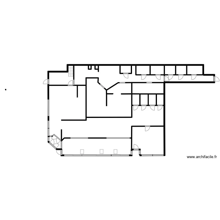 Restaurant Fecamp. Plan de 17  et 205 m²