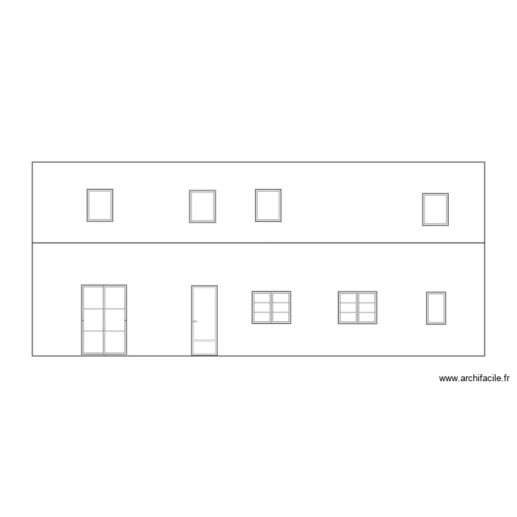 facade_cour. Plan de 