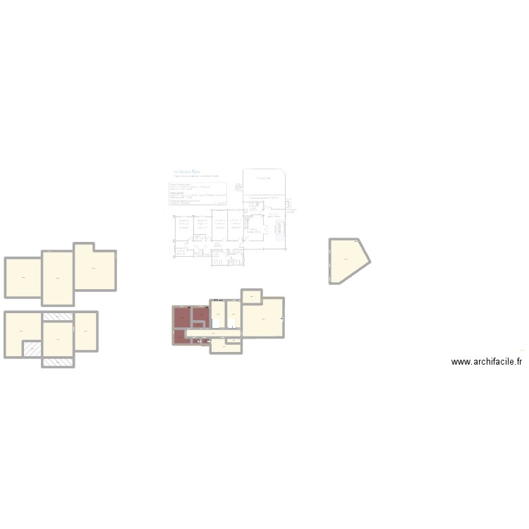 Chalets bleus P. Plan de 23 pièces et 696 m2