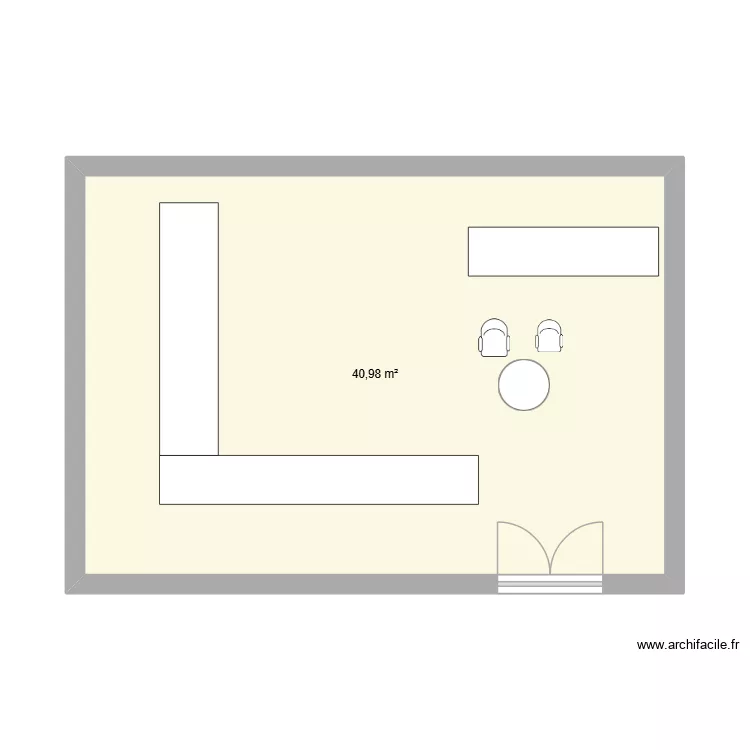 zer. Plan de 1  et 41 m²