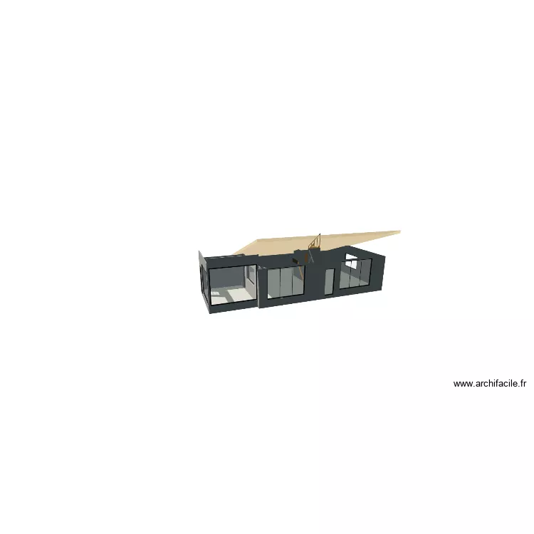 dimenssion inverse, demi etage &agrave; travailler. Plan de 8  et 228 m²