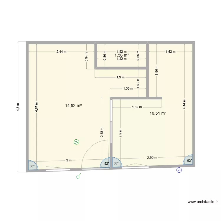 Cabanon bnb. Plan de 