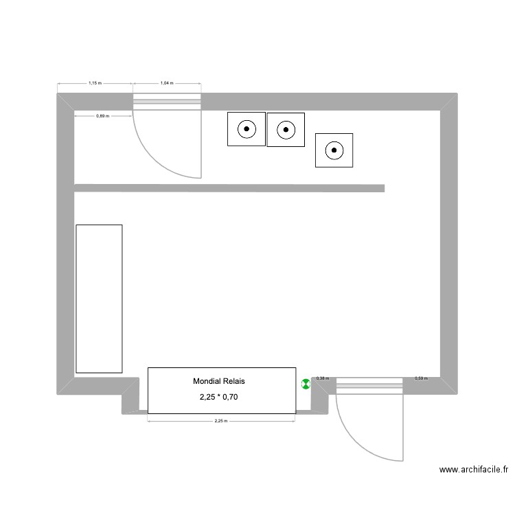 LOCAL93 LIBERATION AMÉNAGEMENT. Plan de 0 pièce et 0 m2