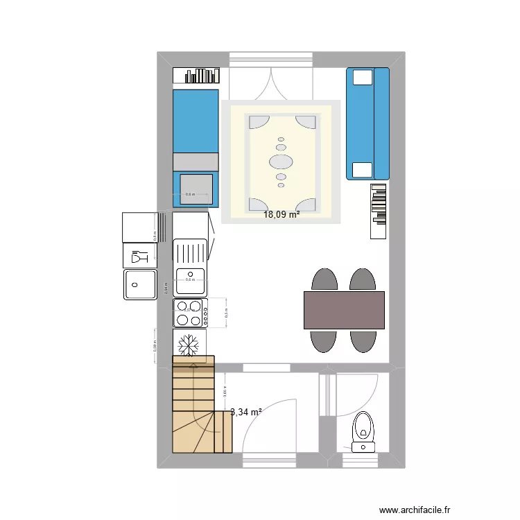 belle ile KRAKOTTE 3 en 1. Plan de 