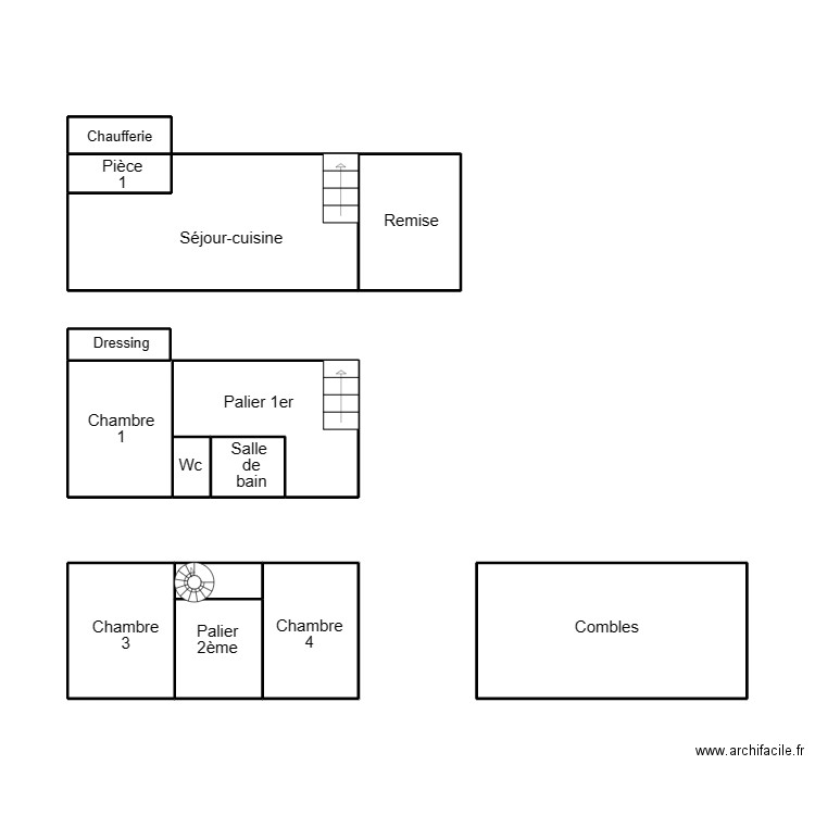 QUIMPER BAUGARD. Plan de 13 pièces et 35 m2