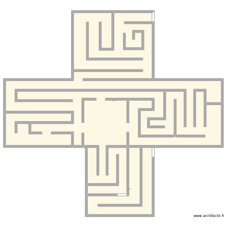 Maze. Plan de 2 pièces et 1015 m2