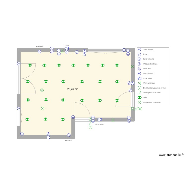 Cuisine Haim Baror. Plan de 0 pièce et 0 m2