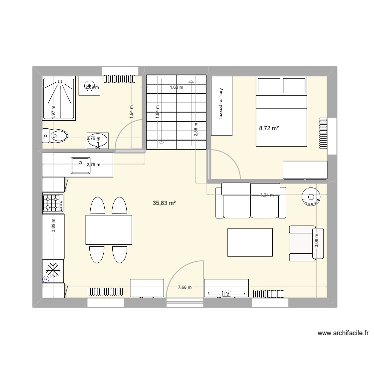 Chez m&eacute;m&eacute; v2. Plan de 0 pièce et 0 m2