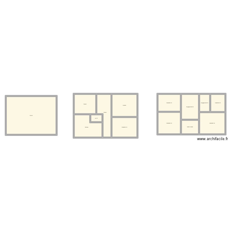 350602504. Plan de 14 pièces et 206 m2