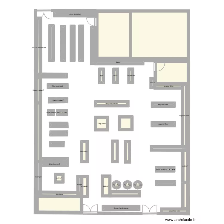 King Jouet. Plan de King Jouet. Plan de