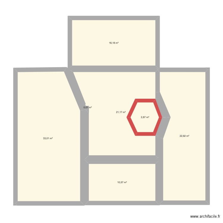 maison1. Plan de 7 pièces et 111 m2