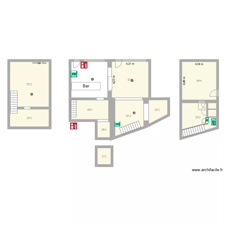 resto 1. Plan de 10 et 116 m² resto 1. Plan de 10 et 116 m²