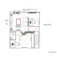 2 bureaux avec fauteuil perpendiculaire fenêtre (bibli neuve)