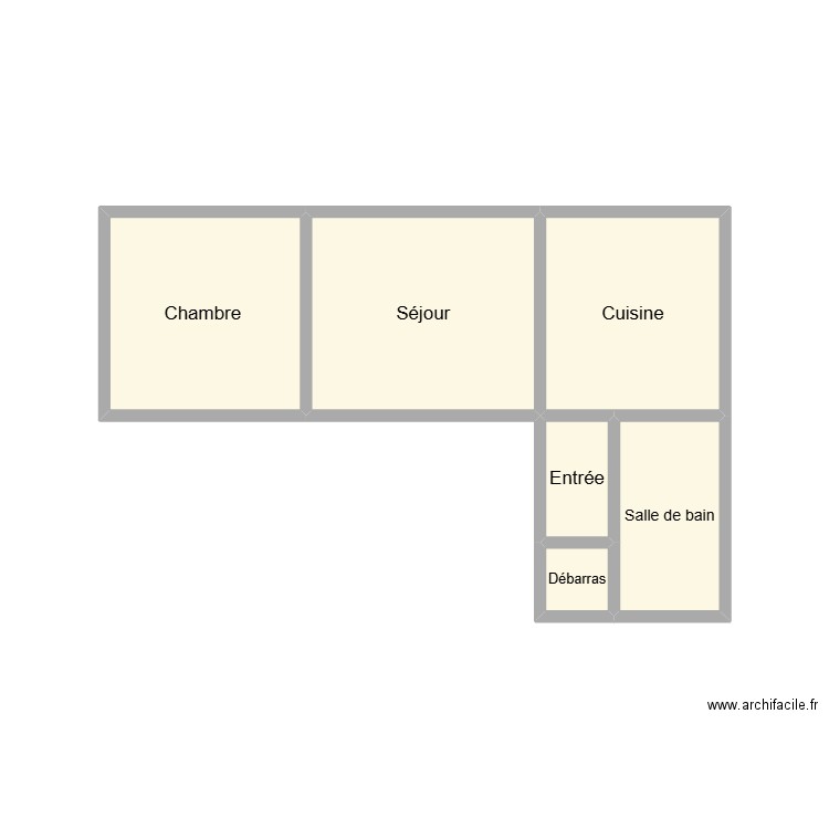 2507 JEZEQUEL ROUGET. Plan de 6 pièces et 13 m2