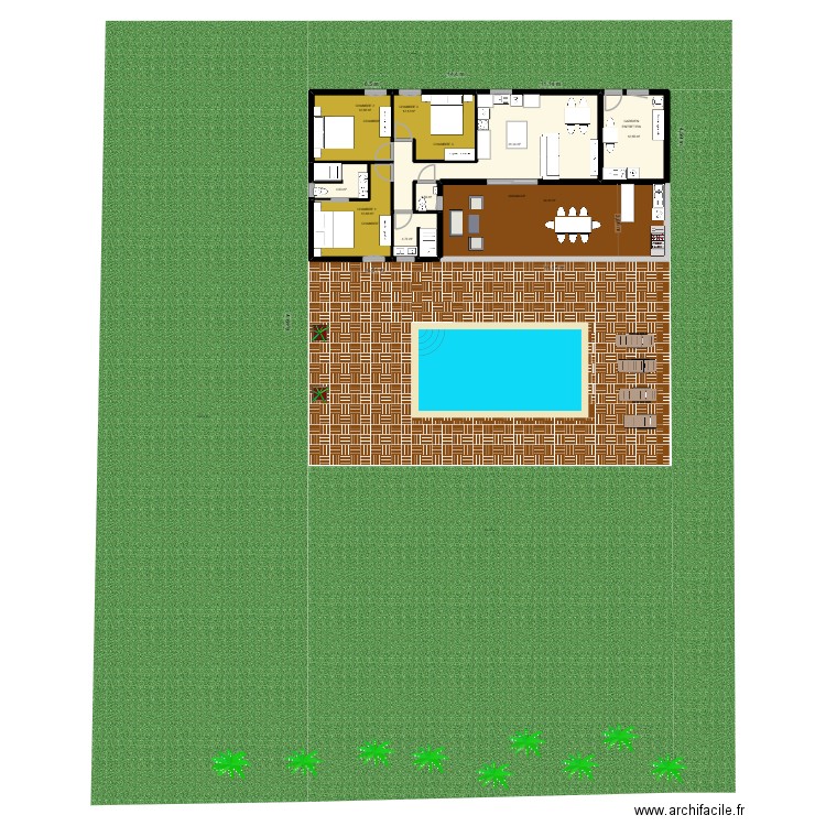 SAINTE MARIE BASIQUE. Plan de 9 pièces et 120 m2
