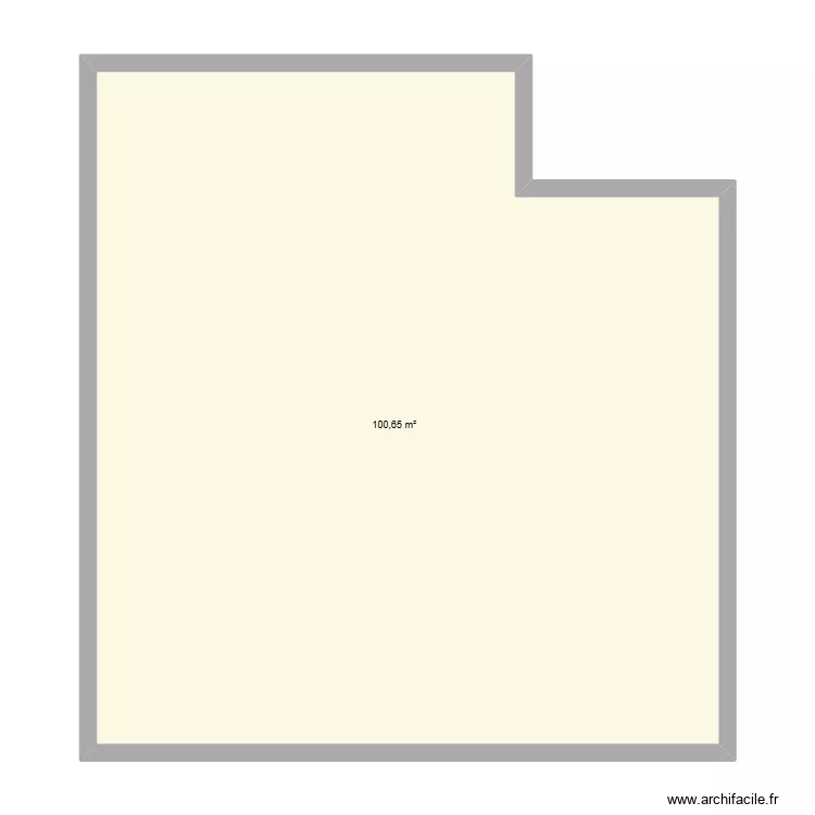 Projet construction maison. Plan de 1  et 101 m²