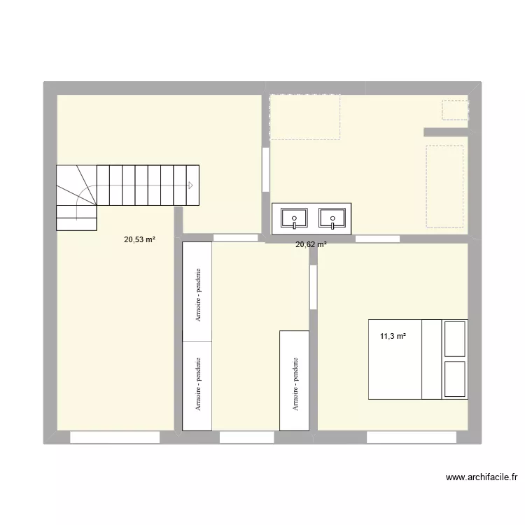 Benand2. Plan de 12 pièces et 175 m²