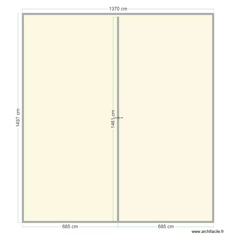 parcelle kadede. Plan de 