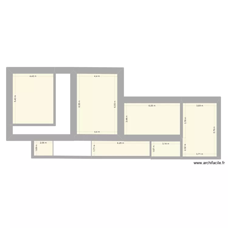 RDC 1. Plan de 7 et 114 m² RDC 1. Plan de 7 et 114 m²