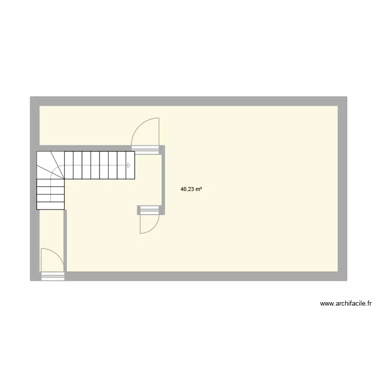 71 ALLEE. Plan de 1  et 40 m²