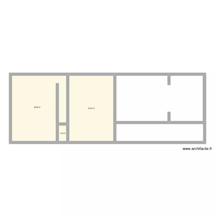 Test FERRER. Plan de 3 et 59 m² Test FERRER. Plan de 3 et 59 m²