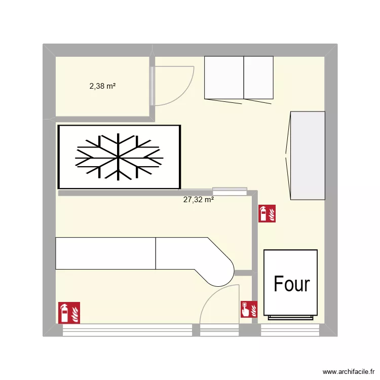point chaud. Plan de 2 et 30 m² point chaud. Plan de 2 et 30 m²