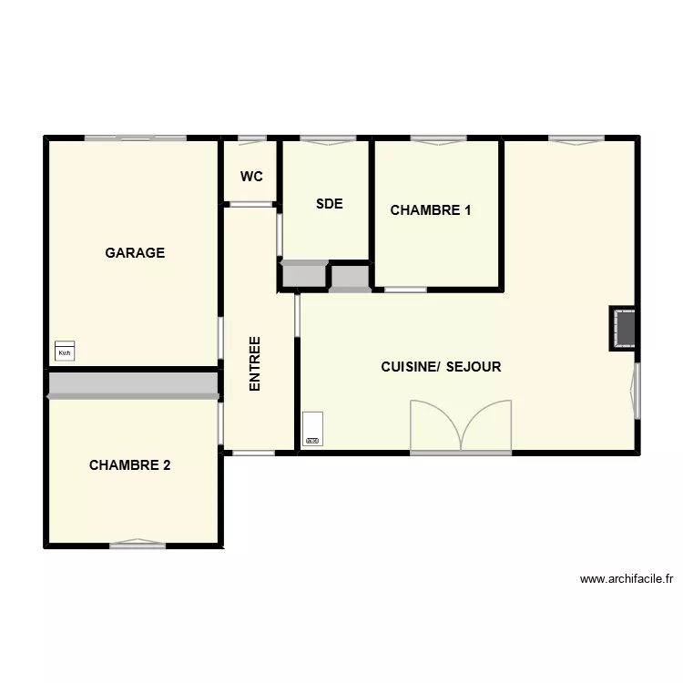 GAYET. Plan de 10  et 91 m²