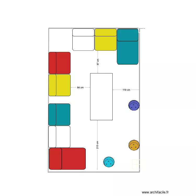 terrasse Macassi. Plan de 