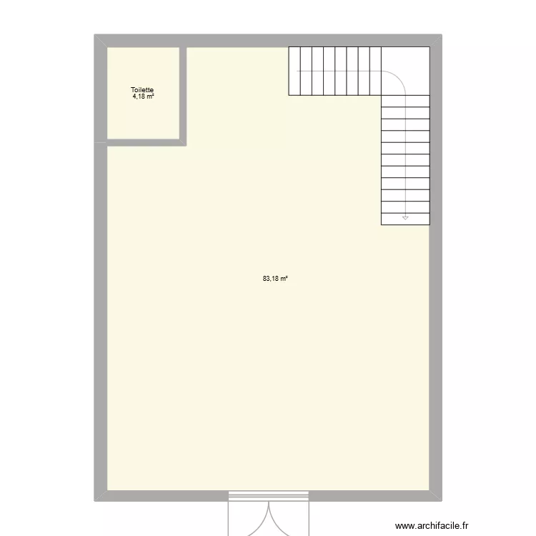 market op. Plan de 2  et 87 m²