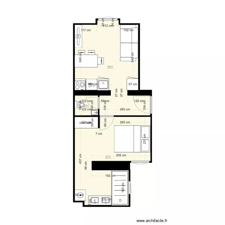 BEAUSOLEIL PASTEUR T2 PROJET. Plan de 