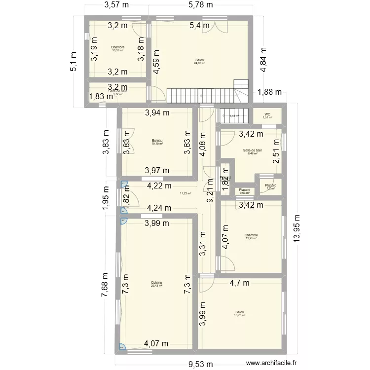 Maison Succession Kerven. Plan de 