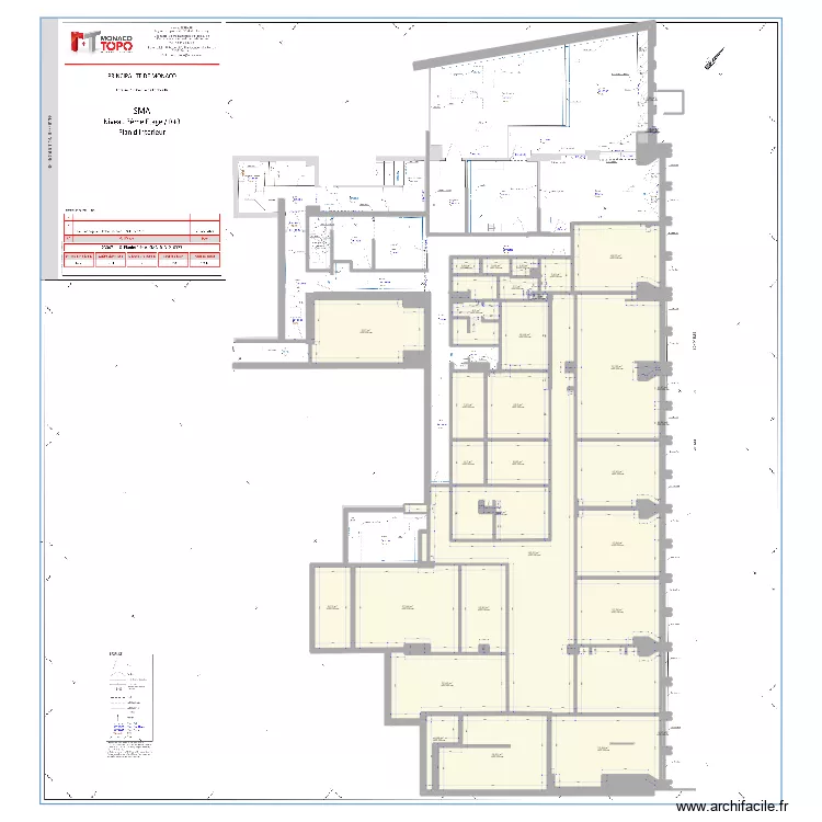 Bureau SMA R+3. Plan de 