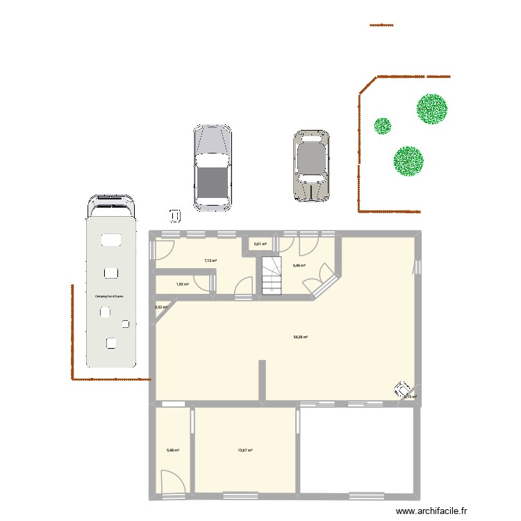 Haillot+ terrasse. Plan de 0 pièce et 0 m2