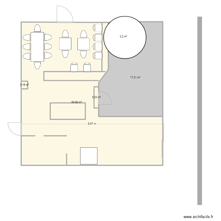 WOLF1. Plan de 5 pièces et 75 m2