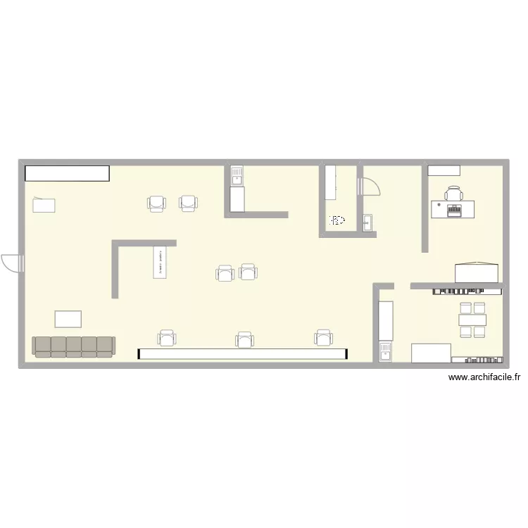 salon. Plan de 1 Pièce et 195 m² salon. Plan de 1 Pièce et 195 m²