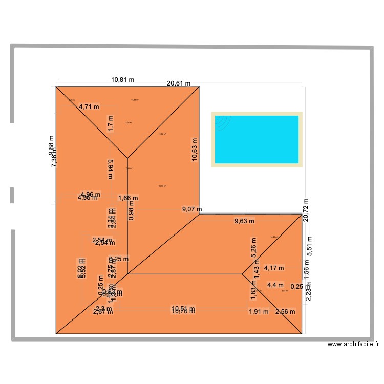 BASE3. Plan de 9 pièces et 78 m2