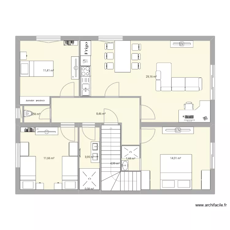 Appartement 1er. Plan de 10 et 87 m² Appartement 1er. Plan de 10 et 87 m²