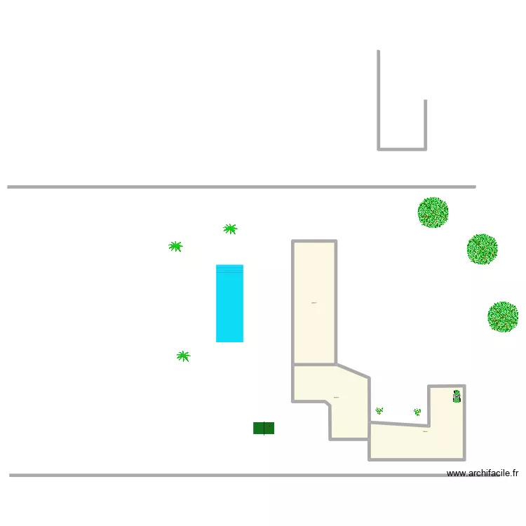 Oleron. Plan de 3 pièces et 221 m²