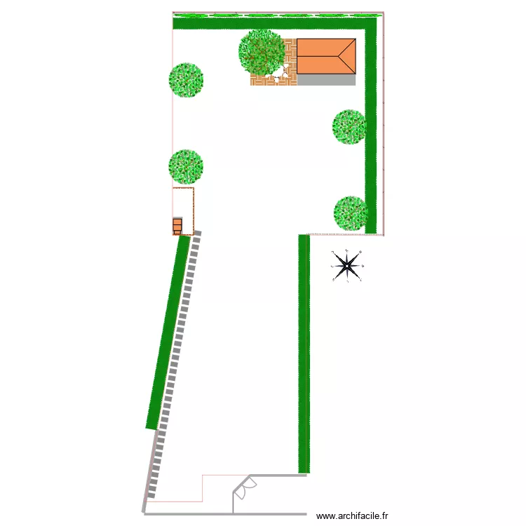 Am&eacute;nagement jardin V01. Plan de 