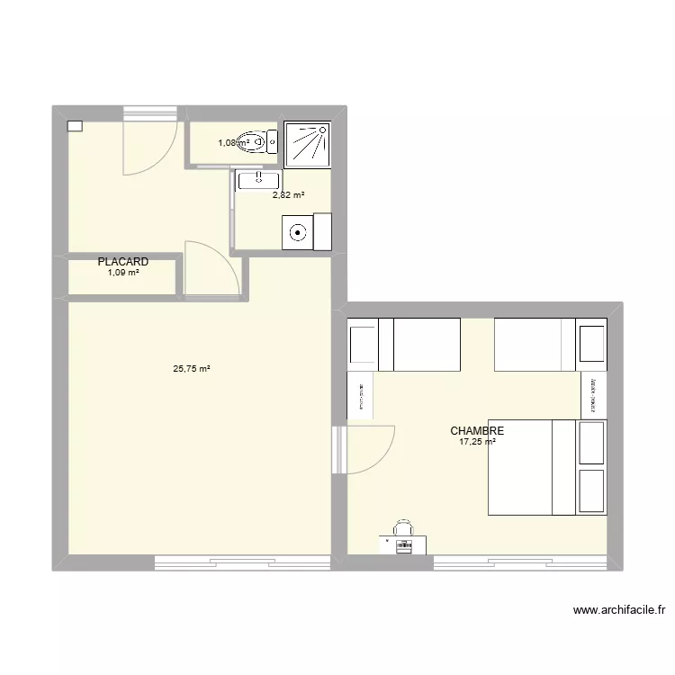 LA MONGIE test 4 SDB. Plan de LA MONGIE test 4 SDB. Plan de