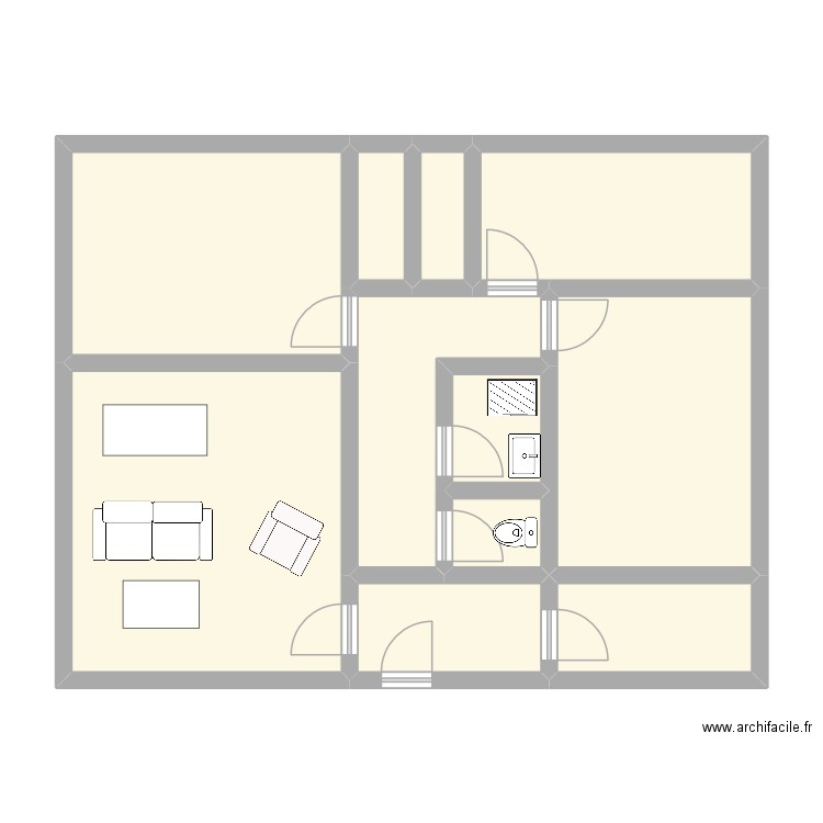 DINAN. Plan de 11 pièces et 78 m2