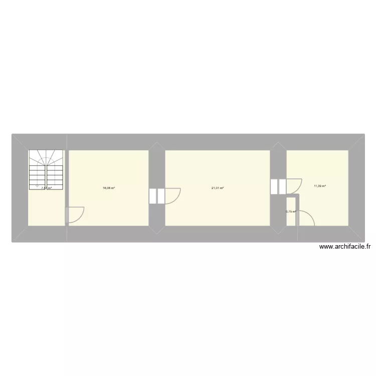 maison Sainte-Anne. Plan de 5  et 57 m²