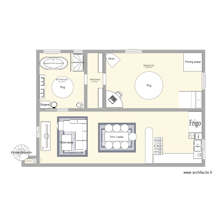 my house. Plan de 5 pièces et 133 m2