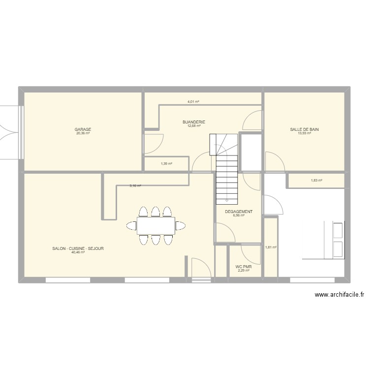 KD RDC. Plan de 0 pièce et 0 m2