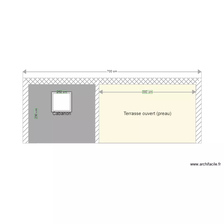 Fa&ccedil;ade vue jardim. Plan de 