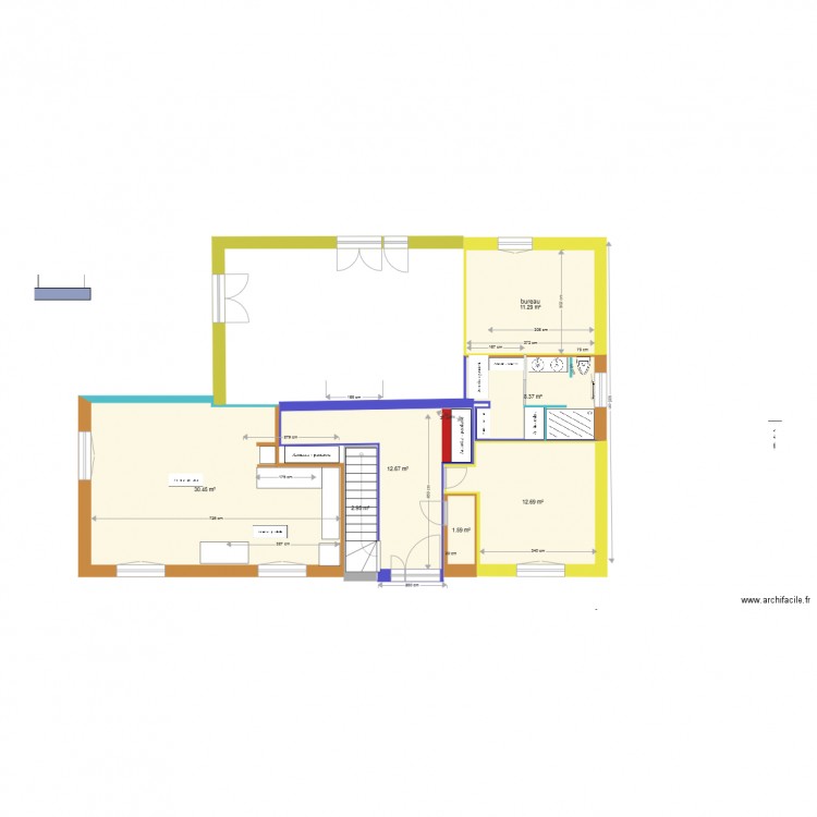 plan dressing. Plan de 0 pièce et 0 m2