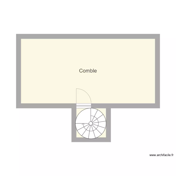 comble peltier. Plan de 