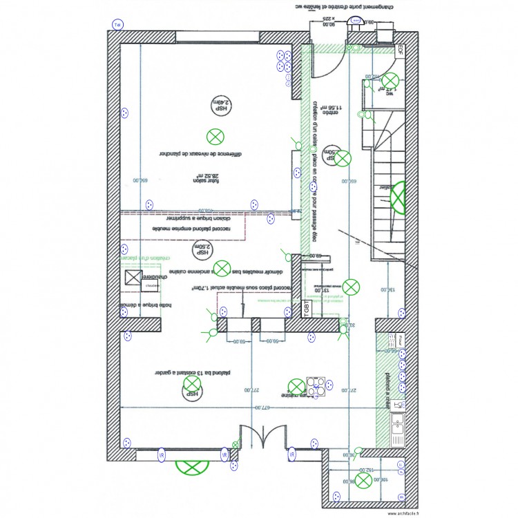 pacho rdc. Plan de 0 pièce et 0 m2